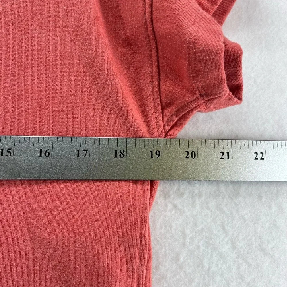 The North Face Top Womens Sz S Terry Crewneck Dolman Sleeve Cotton Blend Orange - Picture 9 of 10